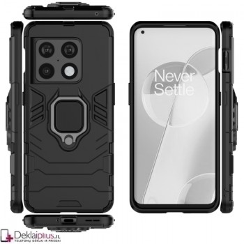 Sustiprintas dėklas 4in1 - juodas (Oneplus 10 Pro)